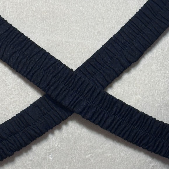 ASTR The Label Small Crisscross Open Back Dress Black Midi Circle Skirt Fitted - Picture 8 of 16